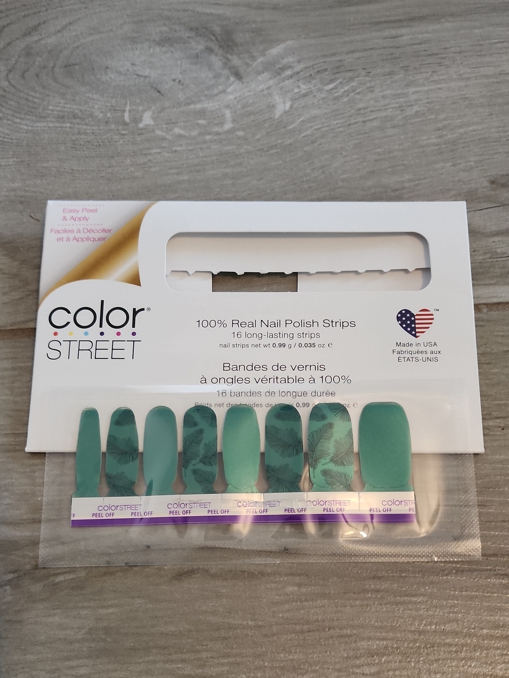 OPENED NOT USED- Color Street Better Late Than Feather Nail Set